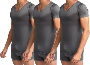100% Egyptian Cotton Underwear MERCERIS Men's Undershirt - Undershirts for Men (Pack of 3)
