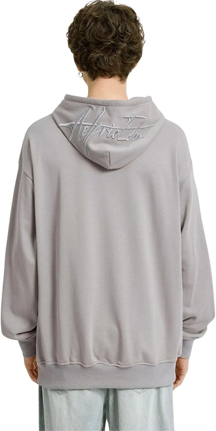 Aelfric Eden Embroidery Hoodies Oversized Y2k Hooded Sweatshirts Unisex Solid Color Hoodie Streetwear Pullover Tops