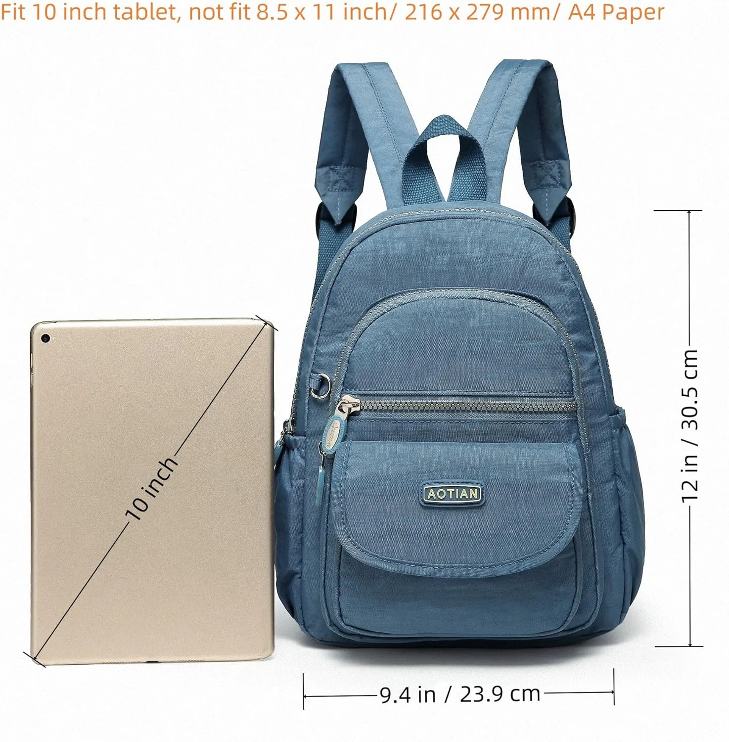 AOTIAN Mini Nylon Women Backpacks Casual Lightweight Small Daypack for Girls