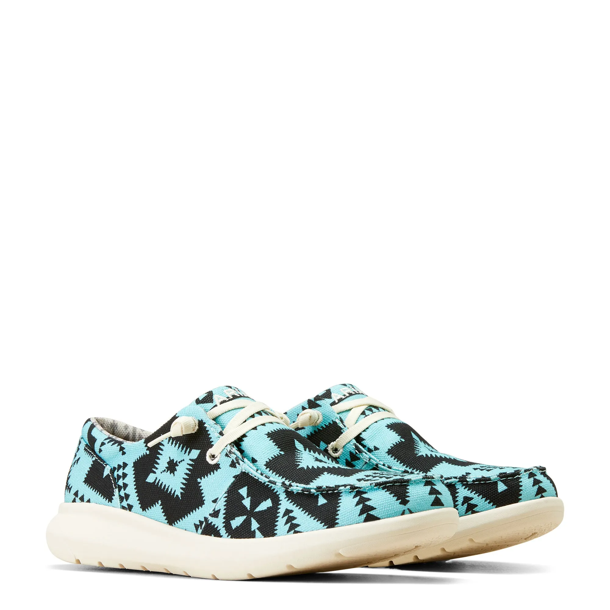 Ariat Ladies Hilo Turquoise Saddle Blanket Slip On Shoes 10047017