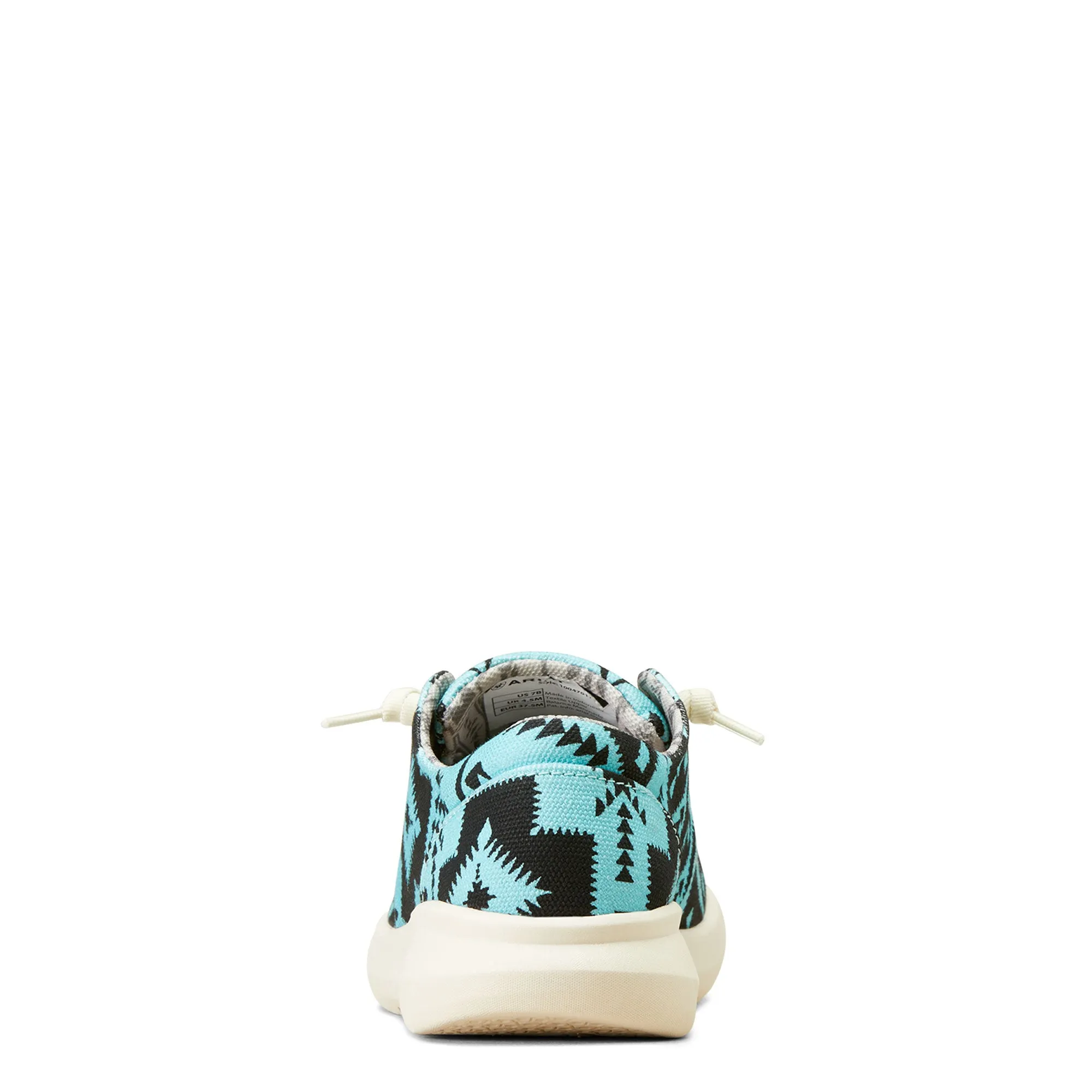 Ariat Ladies Hilo Turquoise Saddle Blanket Slip On Shoes 10047017