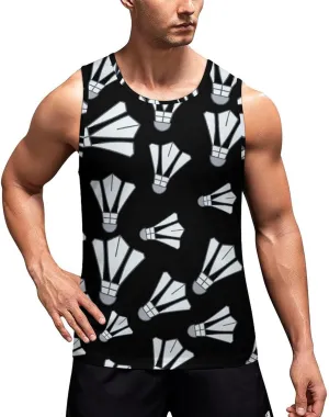Badminton Men's Tank Tops Summer Sleeveless T-Shirts Gym Workout Tee Casual Beach Tee