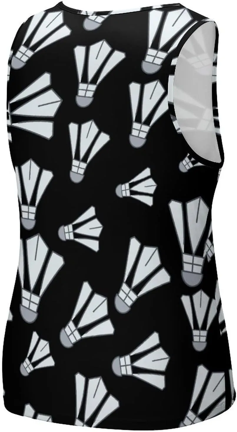 Badminton Men's Tank Tops Summer Sleeveless T-Shirts Gym Workout Tee Casual Beach Tee