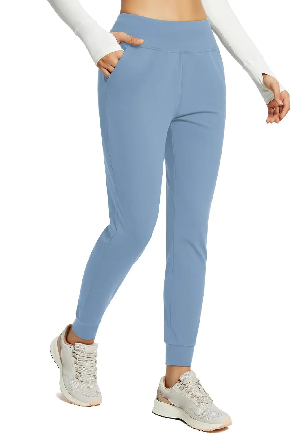 baleaf Women's Fleece Lined Joggers Water Resistant Thermal Hiking Pants Sweatpants Track Pants Winter Clothes Running Gear