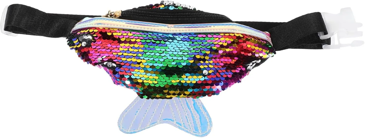 Belt Bag for Women Fashionable Fish Tail Waist Pouch Large Capacity Pu Leather for Daily Use