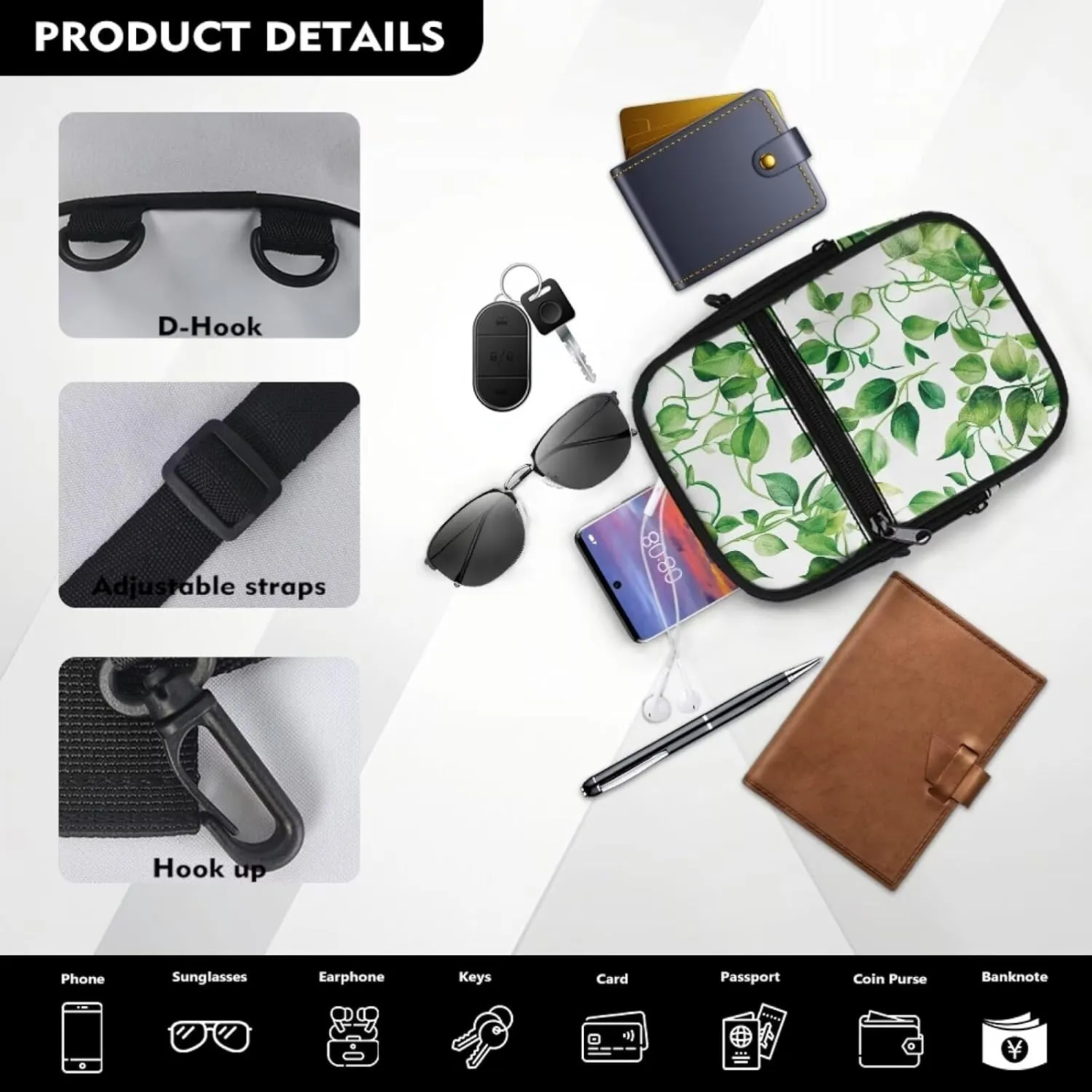 BIGCARJOB Womens Crossbody Purse Mini Backpack Crossbody Bags Sling Shoulder Handbags Crossbody Fanny Pack