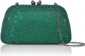 Bright Crystal Clutch Bag Sparkling Full Rhinestone Evening Bag for Women Elegant Formal Occasion Wedding Bridal Graduation