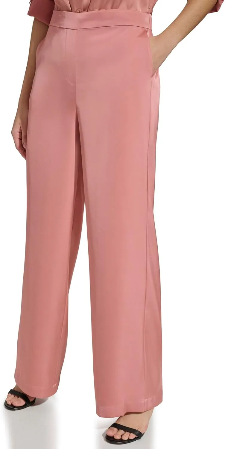 Calvin Klein Women's Wide Leg Pull on Pant