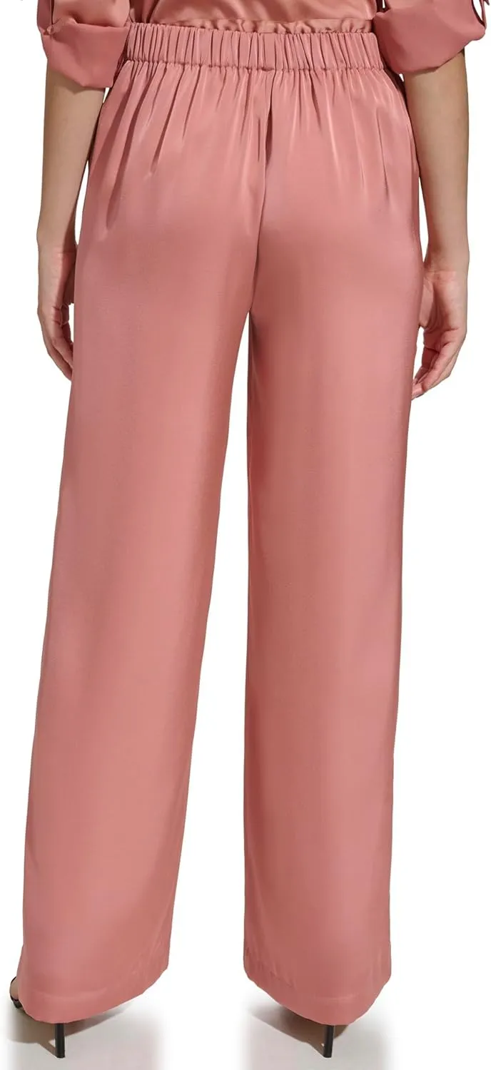 Calvin Klein Women's Wide Leg Pull on Pant