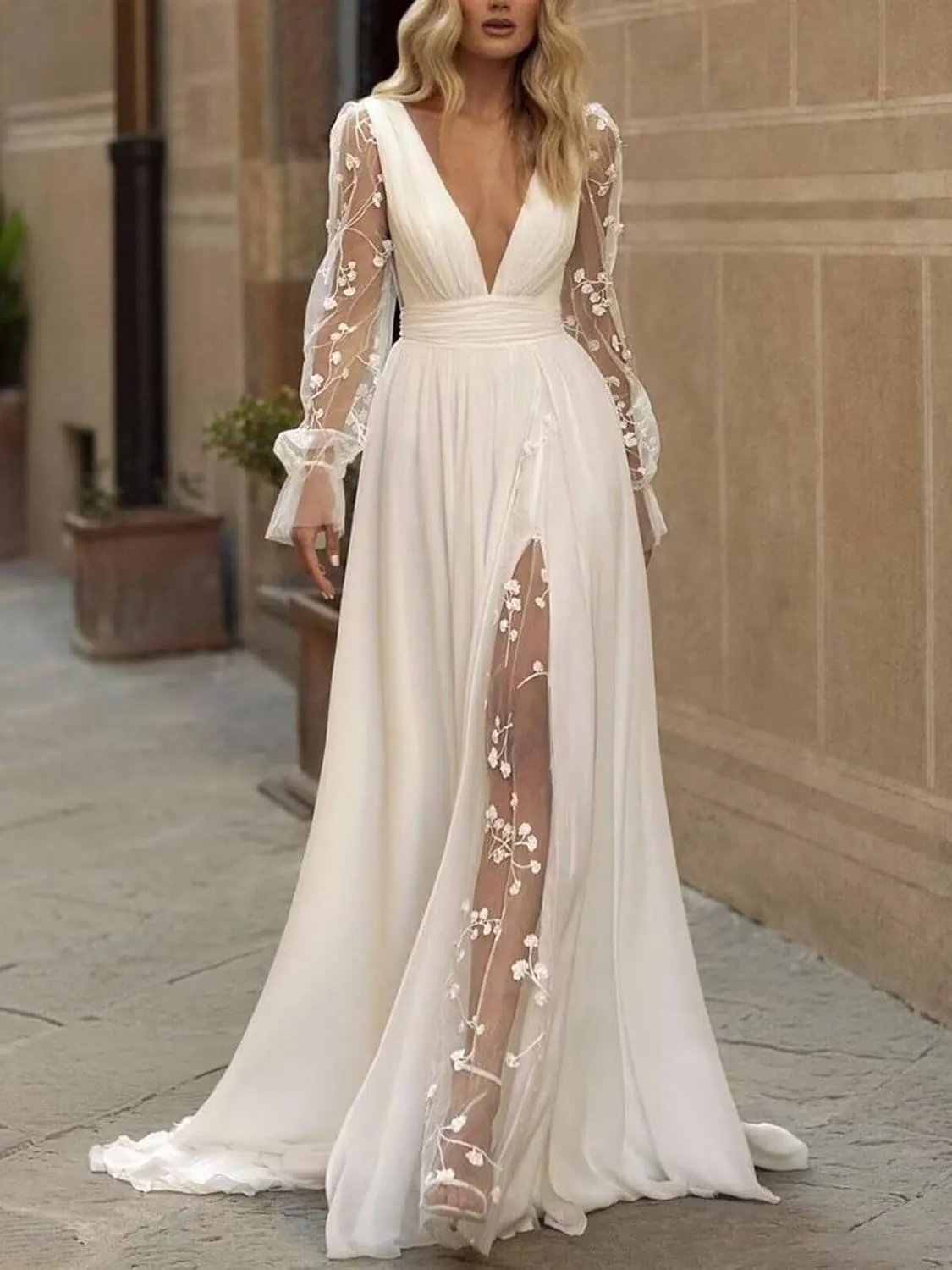 cantcauli Lace Appliques Wedding Dress for Bride Mermaid Off Shoulder Bridal Gown with Train CT035