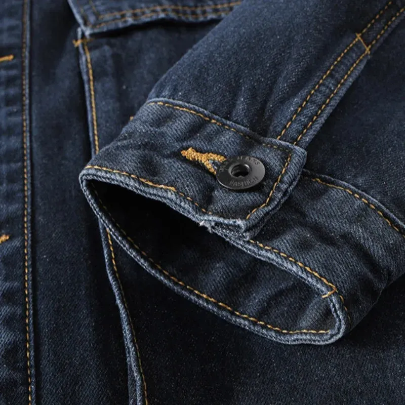 City Style Cargo Denim Jacket