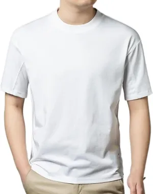 Classic Men's Crew T-Shirts Summer Tee's Soft Cotton Blend for All-Day Comfort