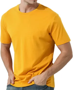 Cotton Shirt Men Short Sleeve Fit Men's Solid Crewneck Undershirt