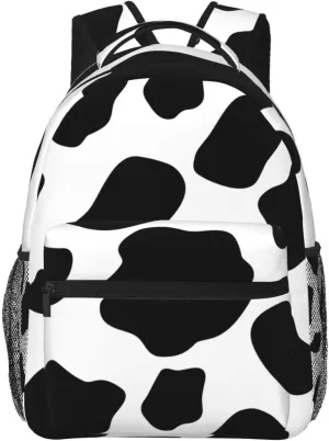 Cow Travel Laptop Backpack for Women Lightweight College Backpack Adjustable Fits 15.6 Inch Laptop Bag Waterproof for Gym, Men, Work