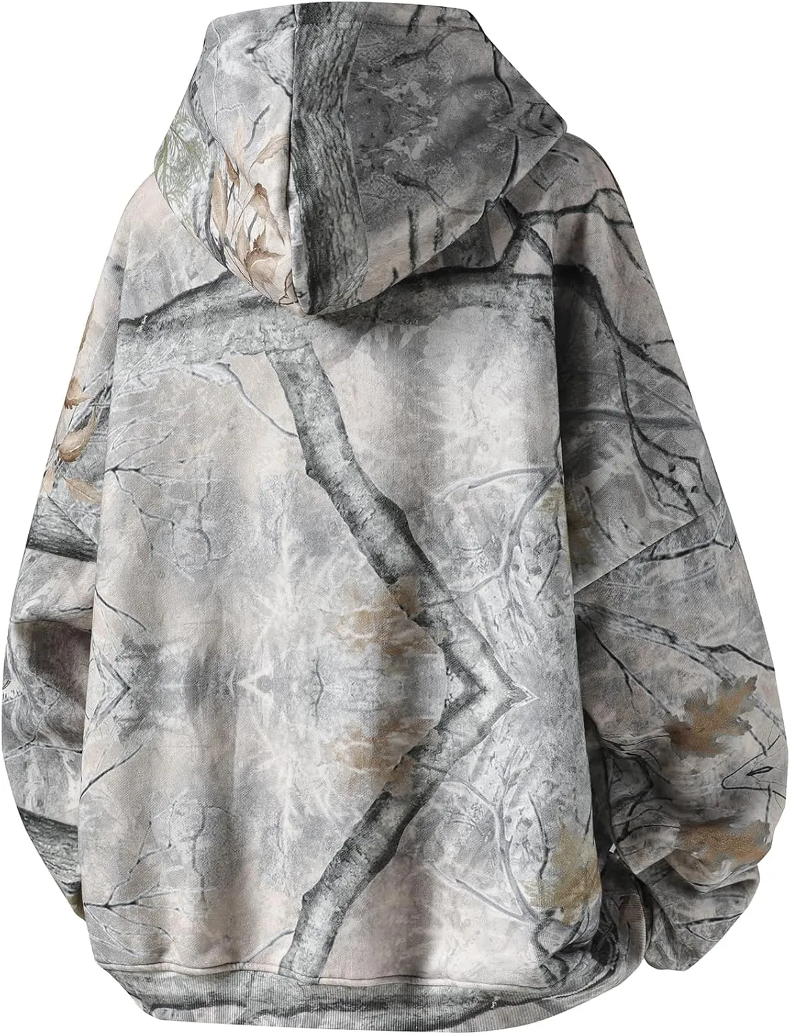 CUTEGAL Camo Hoodie Sweatshirt Y2k Graphic Oversized Womens Pullover Streetwear Long Sleeve with Pocket