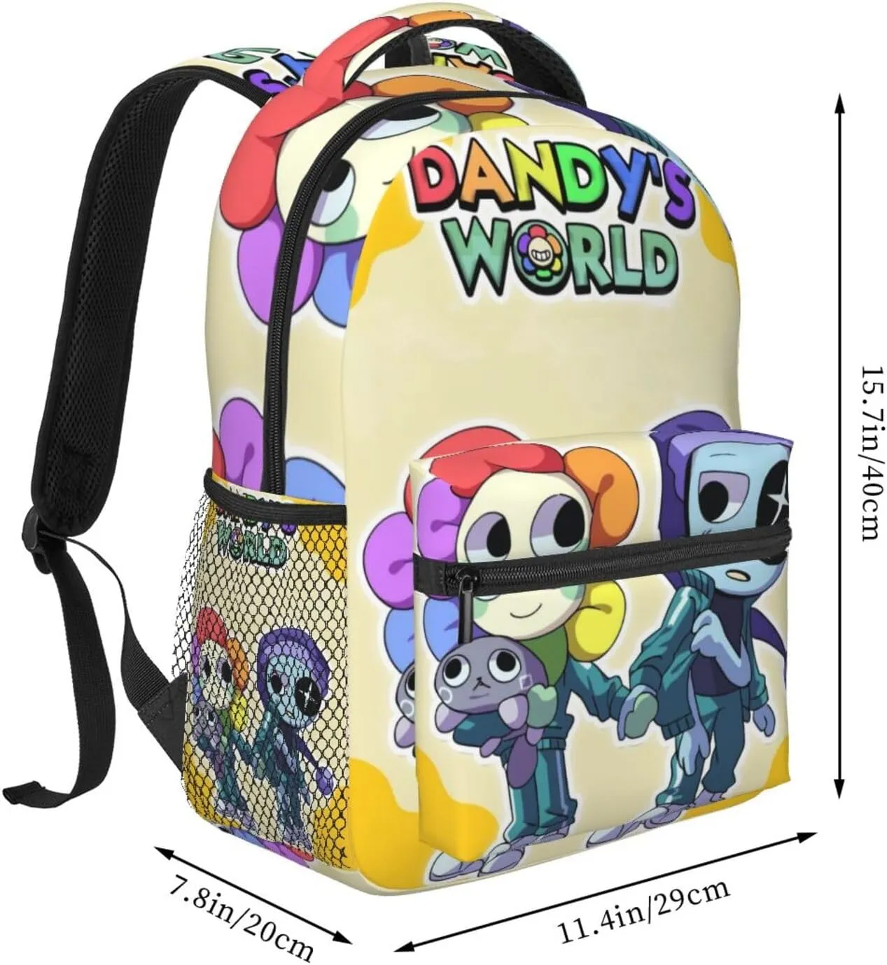 Dandys World Backpack Cartoon Large Capacity Laptop Backpack Travel Backpacks For Unisex