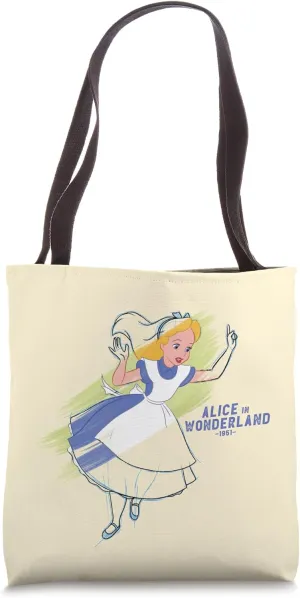Disney Ink and Paint Alice in Wonderland 1951 Tote Bag