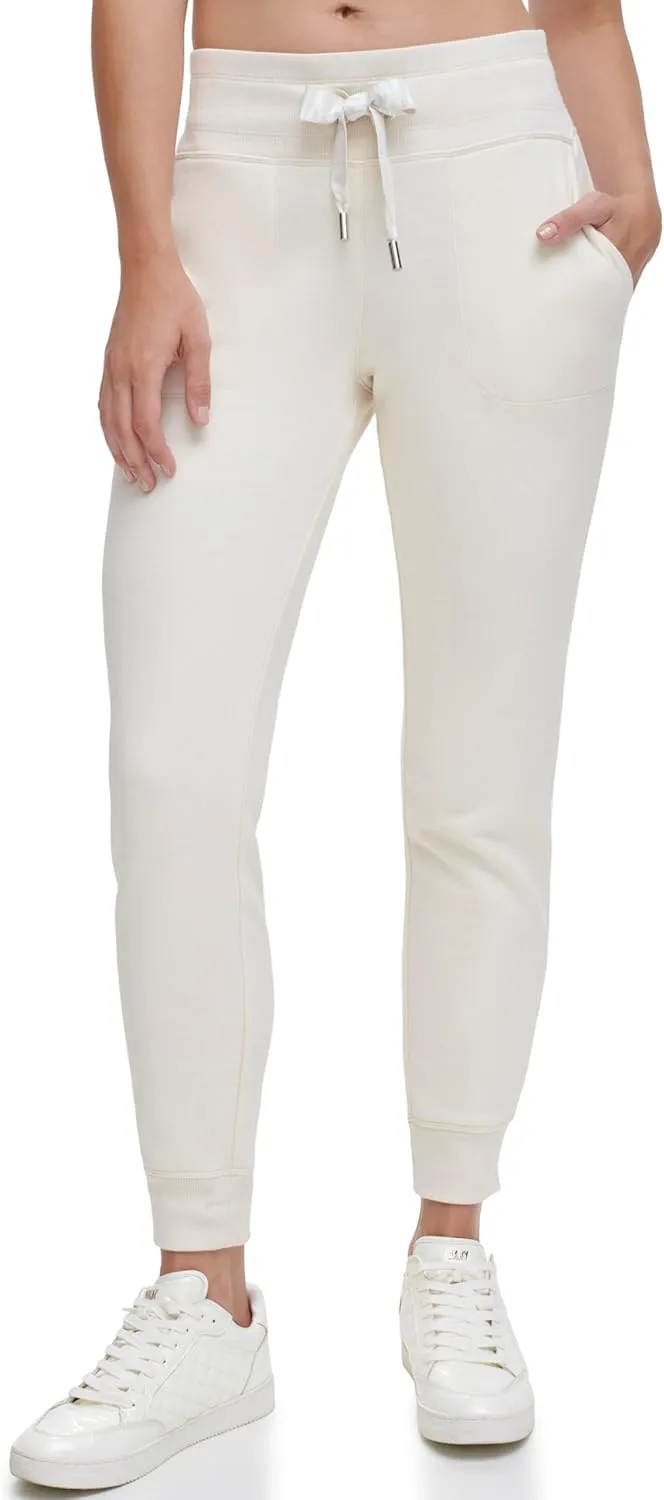 DKNY Fleece Joggers, Light Sweatpants for Women