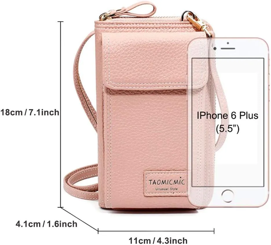 ELEOPTION Women Bag Crossbody Shoulder Bag Handbag PU Satchel Phone Wallet Purse Wallets Bags