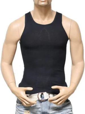 elpishop T-Shirts Tank Top Mens 100% Cotton A-Shirt Ribbed Undershirt Size M