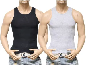 elpishop T-Shirts Tank Top Mens 100% Cotton A-Shirt Ribbed Undershirt Size M