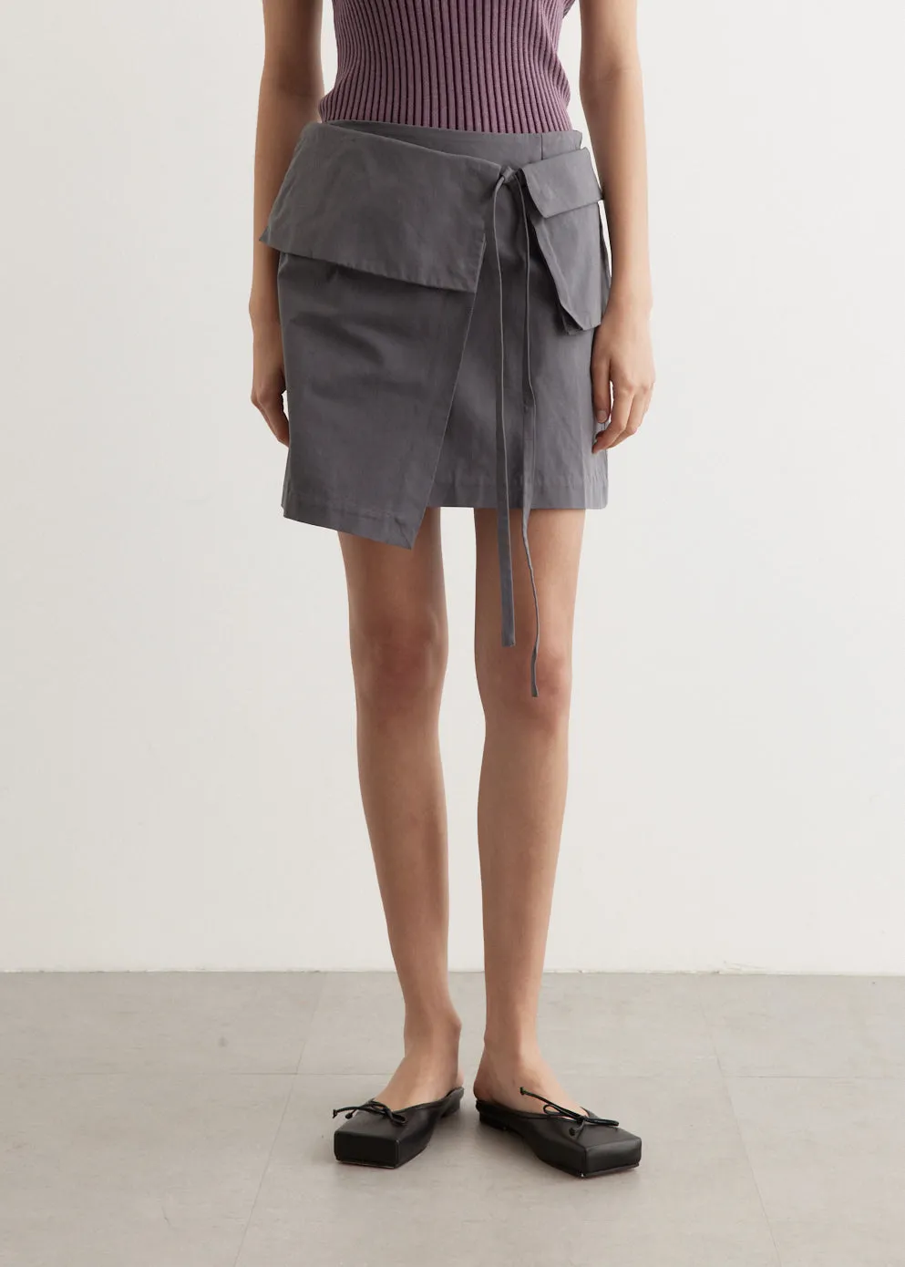 Euphoria Wrap Mini Skirt