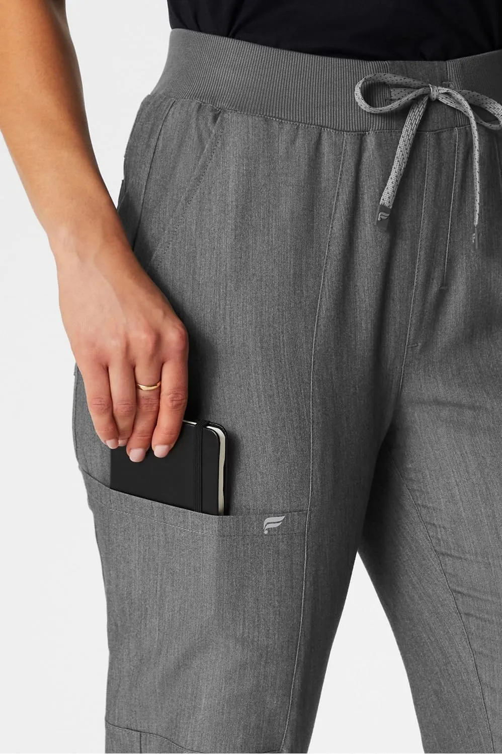 Fabletics Women's High Rise Active Scrub Jogger - MotionTech, 4-Way Stretch, Pocket-Packed, Lightweight, Semi-Slim Fit