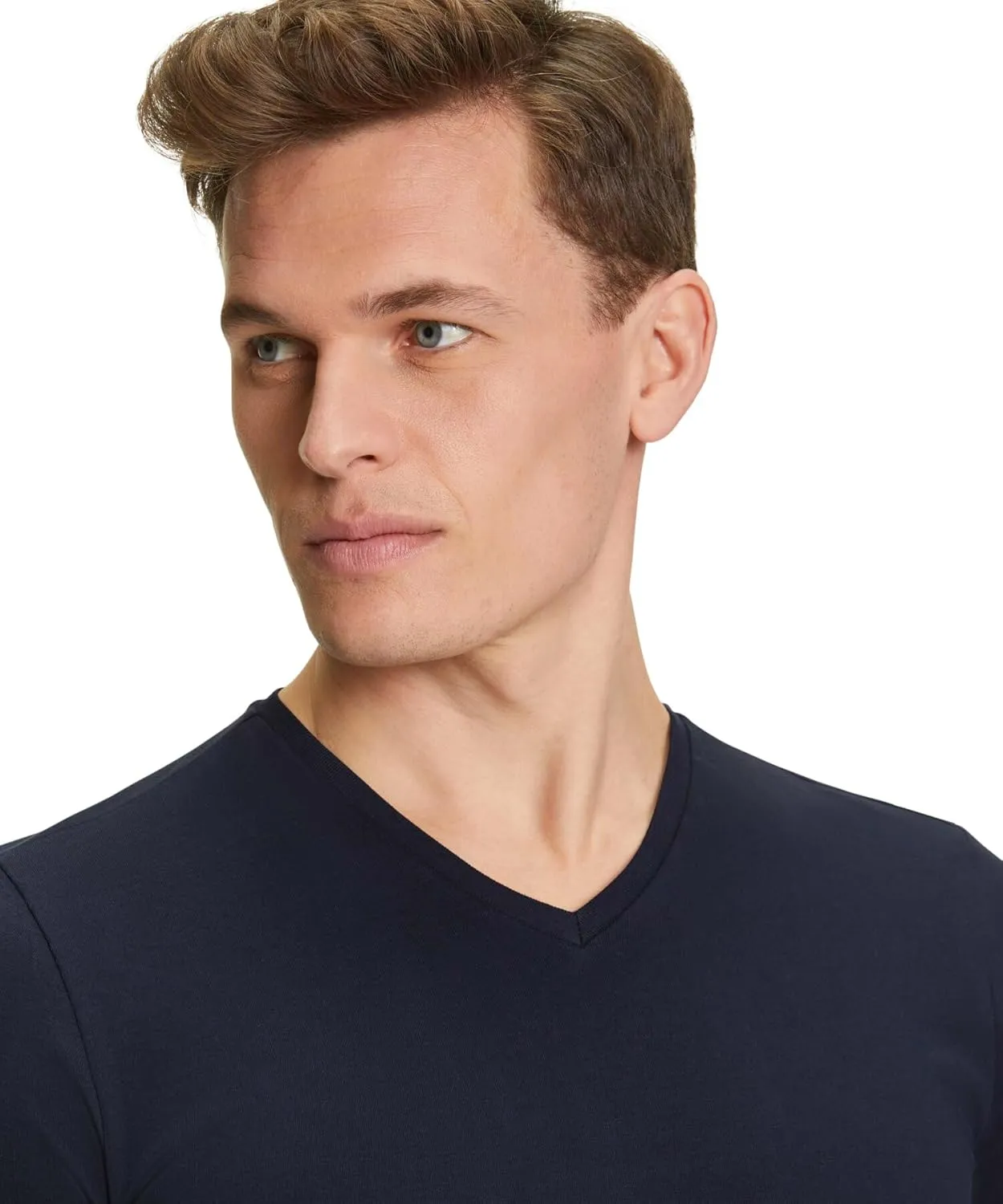 FALKE Men's Daily Comfort V-Neck Undershirt, 2 Pieces