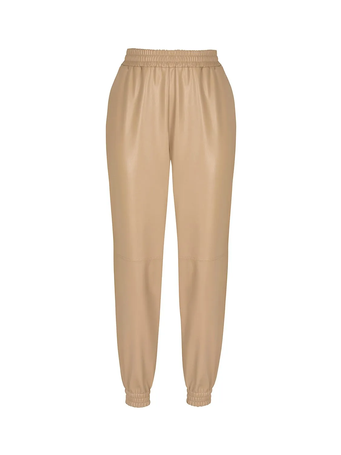 Faux Leather Jogging Pants
