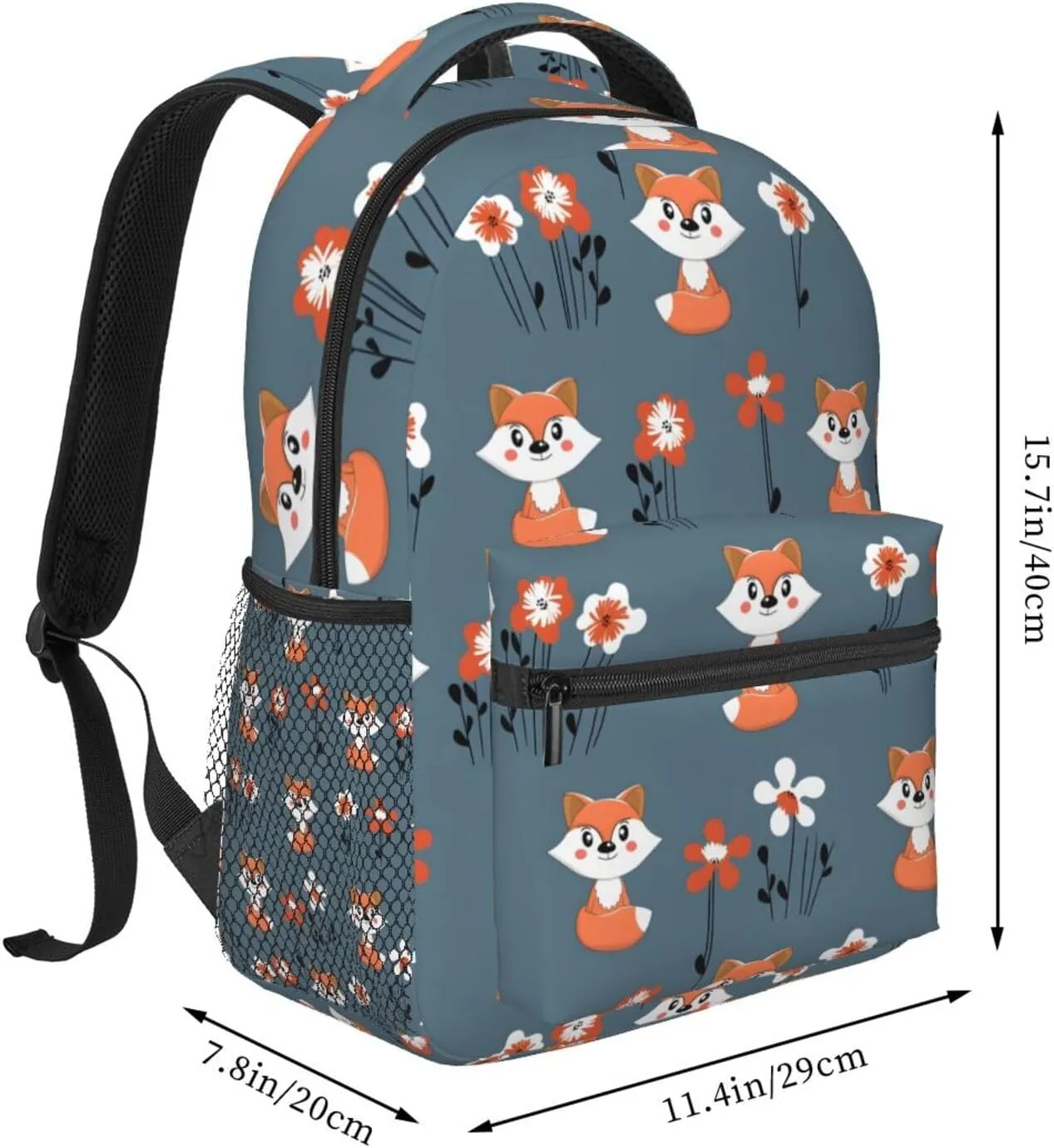 Fox Travel Laptop Backpack Women Lightweight Backpack Adjustable College Backpack Fits 15.6 Inch Laptop Waterproof Travel Backpack for Men, Work, Travel, Women