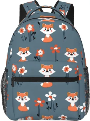 Fox Travel Laptop Backpack Women Lightweight Backpack Adjustable College Backpack Fits 15.6 Inch Laptop Waterproof Travel Backpack for Men, Work, Travel, Women