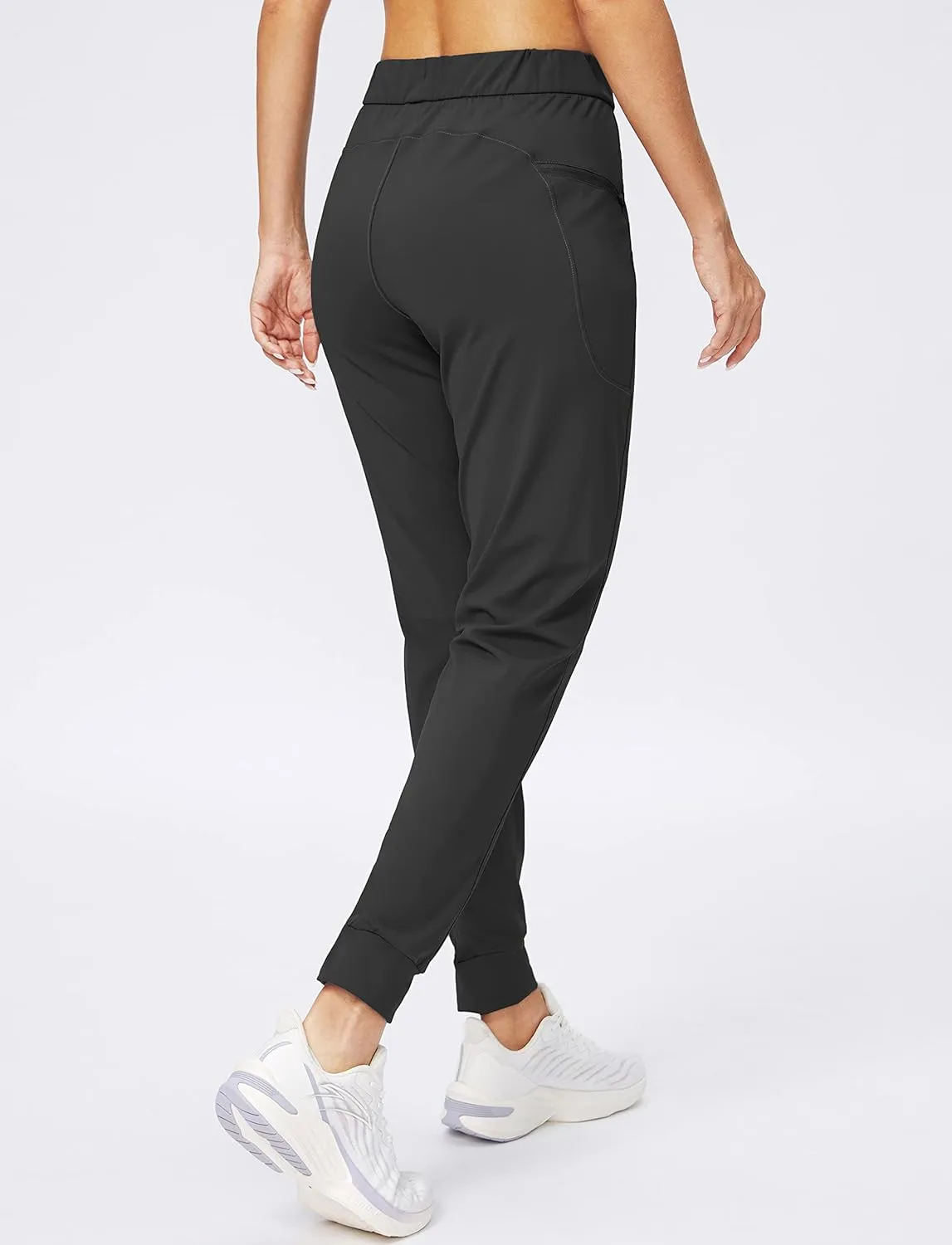 G Gradual Women's Joggers Pants with Zipper Pockets Stretch Tapered Athletic Joggers for Women Lounge, Jogging, Workout