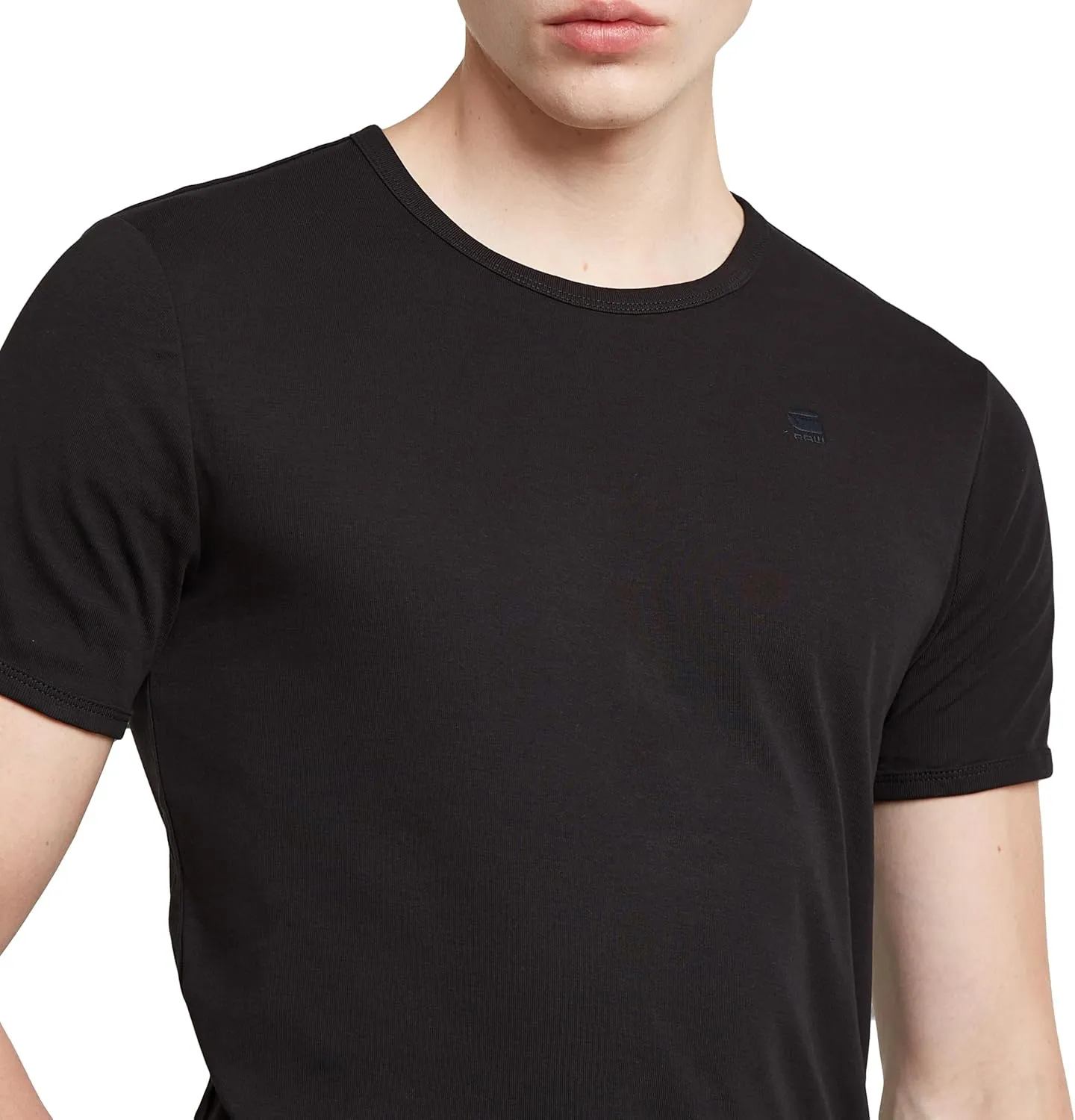 G-STAR RAW Men's Base Layer Crew Neck Short Sleeve T-Shirt 2-Pack