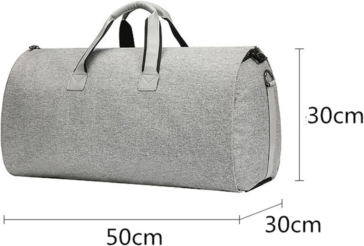 Habrur Duffel Bag 19in Convertible Garment Bag with Separate Shoe Compartment Suit Travel Bags for Men Overnight Bag Travel (Color : B, Size : 50 * 30 * 30cm)