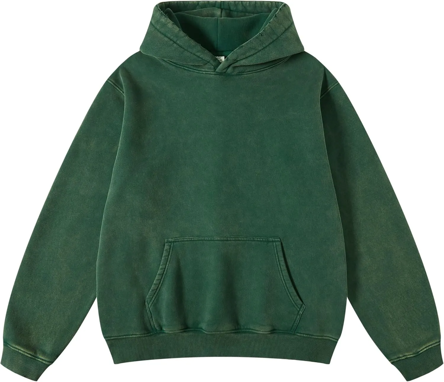 hathne Men's Oversized Hoodies Sweatshirt Cotton Wash Hooded Baggy Pullover Hoodies Vintage Winter Spring