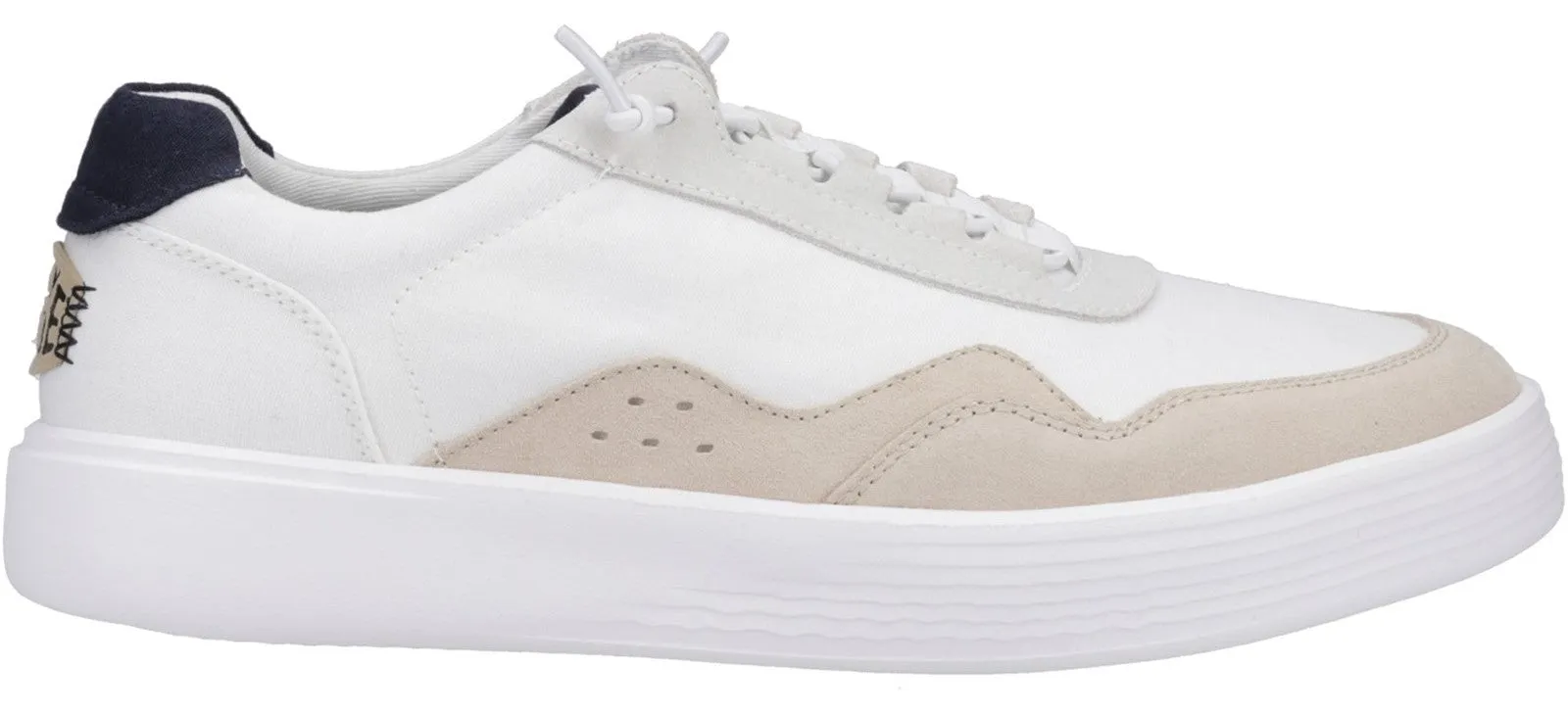 Hey Dude Hudson Canvas Mens Lace Up Trainer