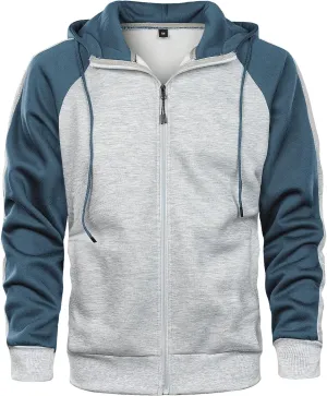 Hoodies for Men Zip Up Hoodie Drawstring Casual Long Sleeve Pocket Hooded Sweatshirts