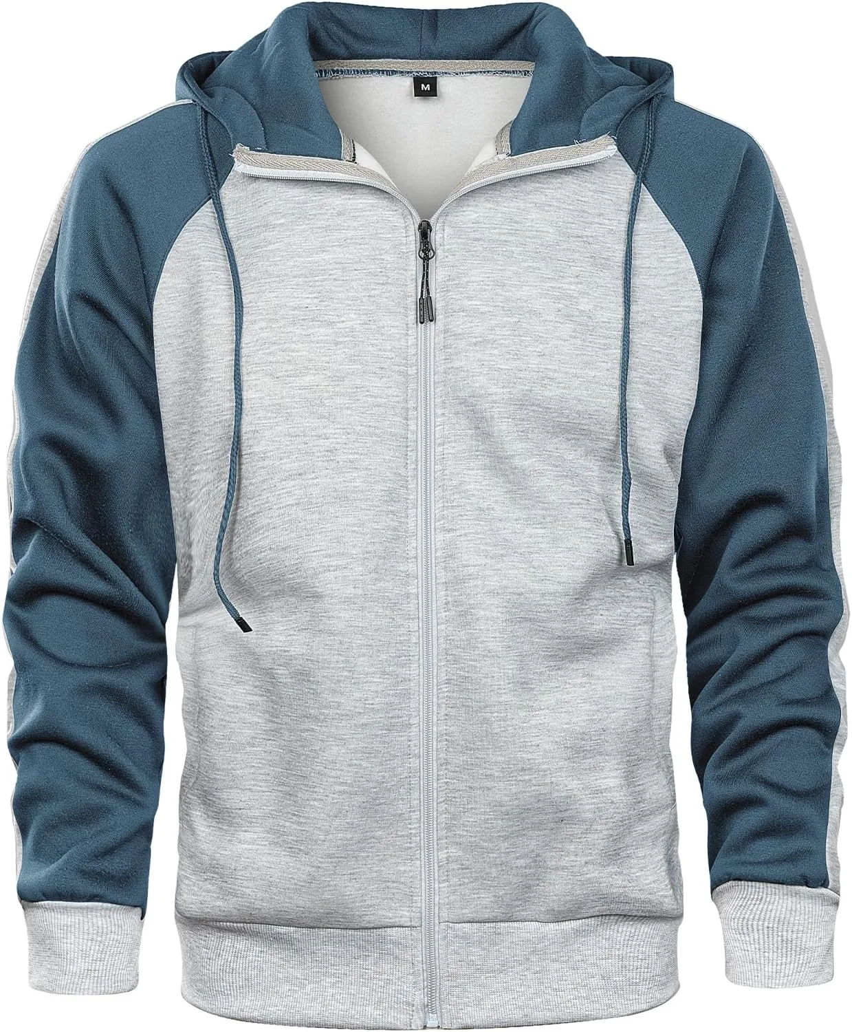 Hoodies for Men Zip Up Hoodie Drawstring Casual Long Sleeve Pocket Hooded Sweatshirts