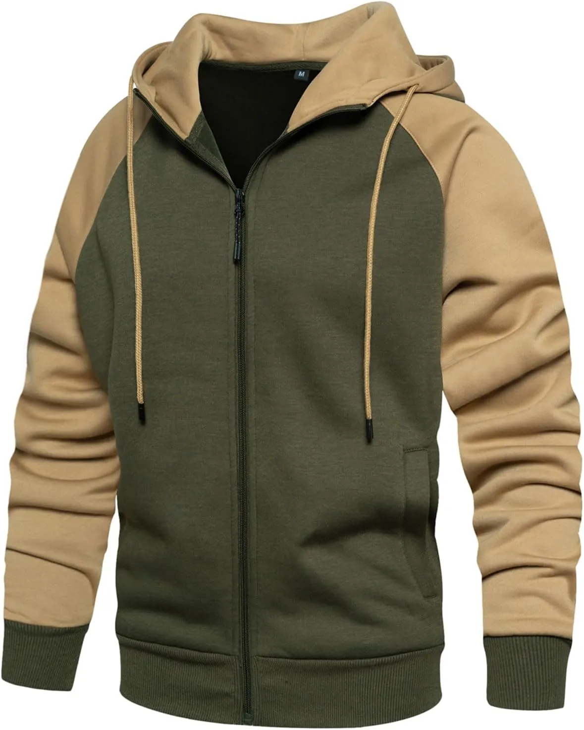 Hoodies for Men Zip Up Hoodie Drawstring Casual Long Sleeve Pocket Hooded Sweatshirts