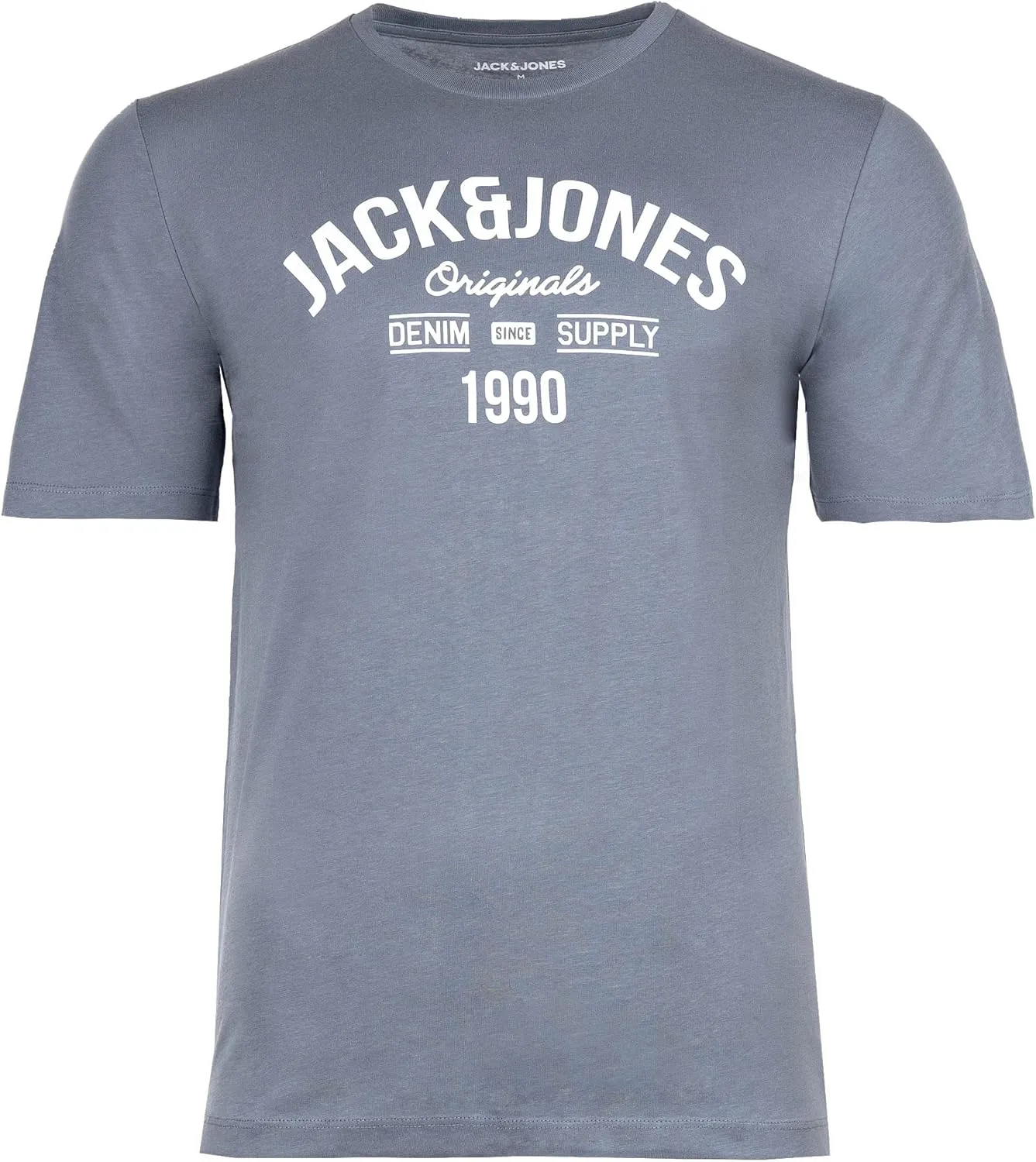 JACK & JONES Set of 5 Men's Cotton T-Shirts in Various Styles, Prints and Colours