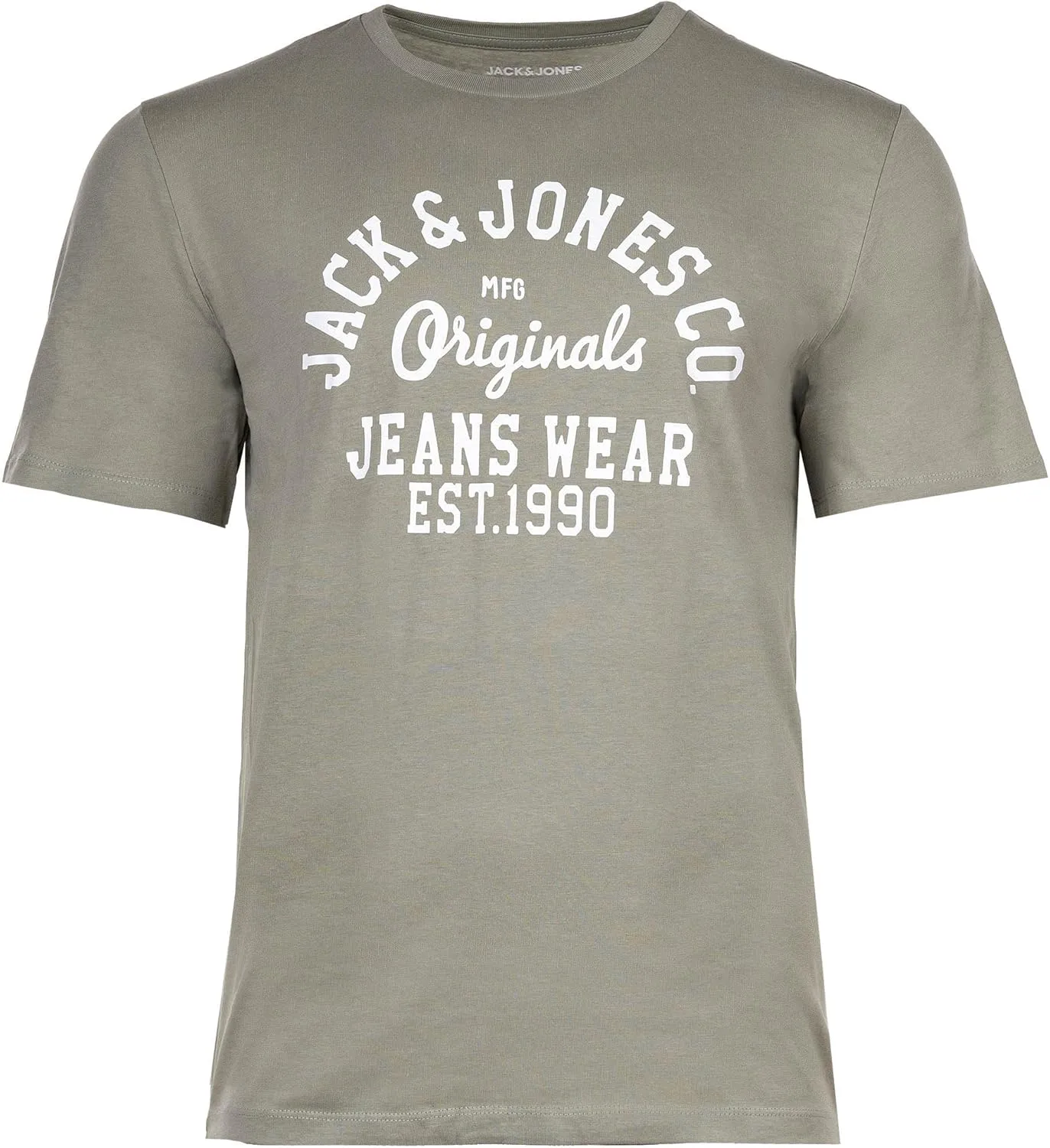 JACK & JONES Set of 5 Men's Cotton T-Shirts in Various Styles, Prints and Colours