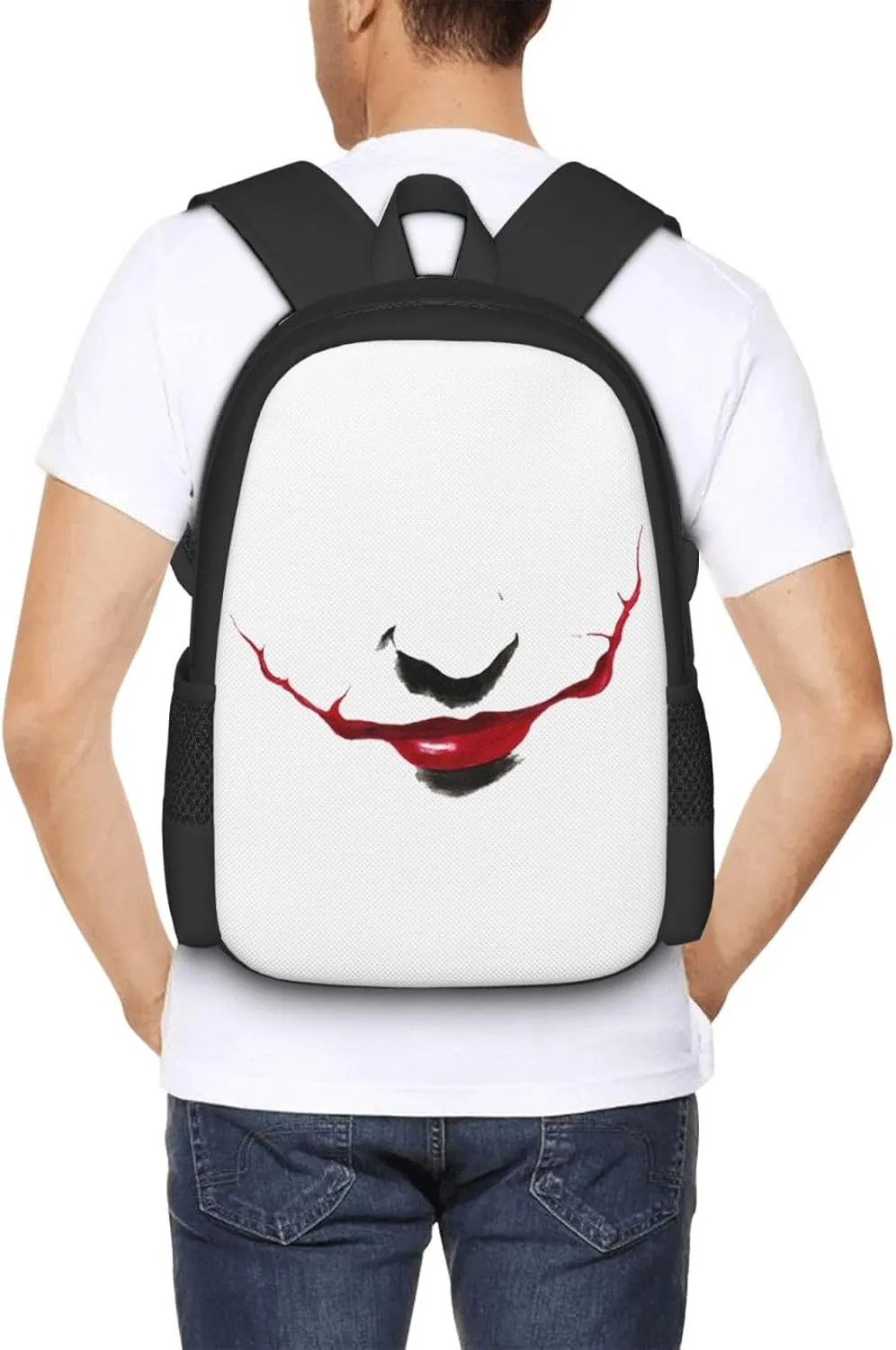 Joker Smile Backpack Lightweight Large Capacity Laptop Backpack Travel Backpacks for Unisex