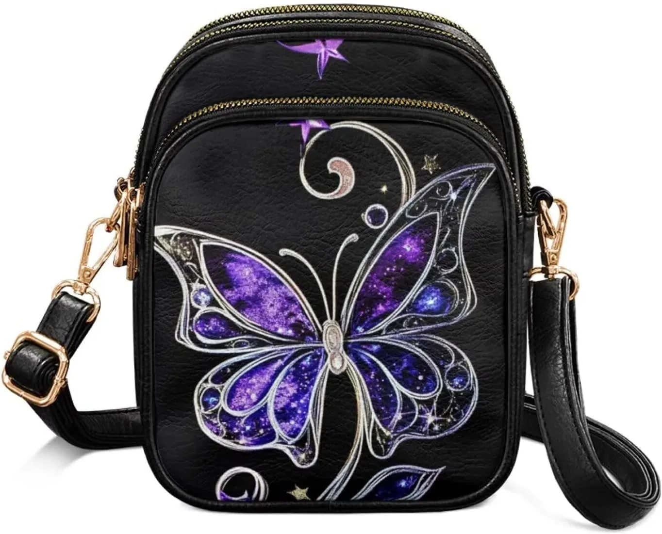 Leather Satchel Bags for Women Crossbody Mini Messenger Bag for Cell Phone Travel Outdoor Hiking