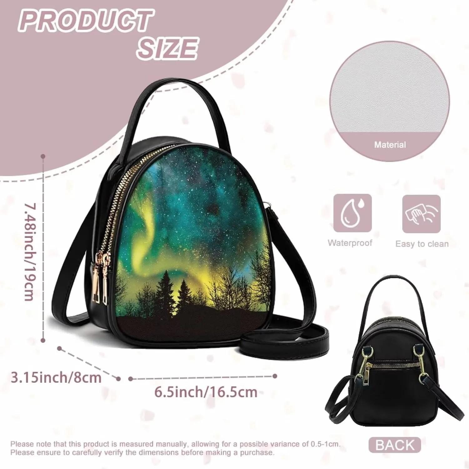 Leather Tote Bag for Women Work Double Layer Purses for Women Shoulder Bag Trendy with Adjustable Shoulder Strap