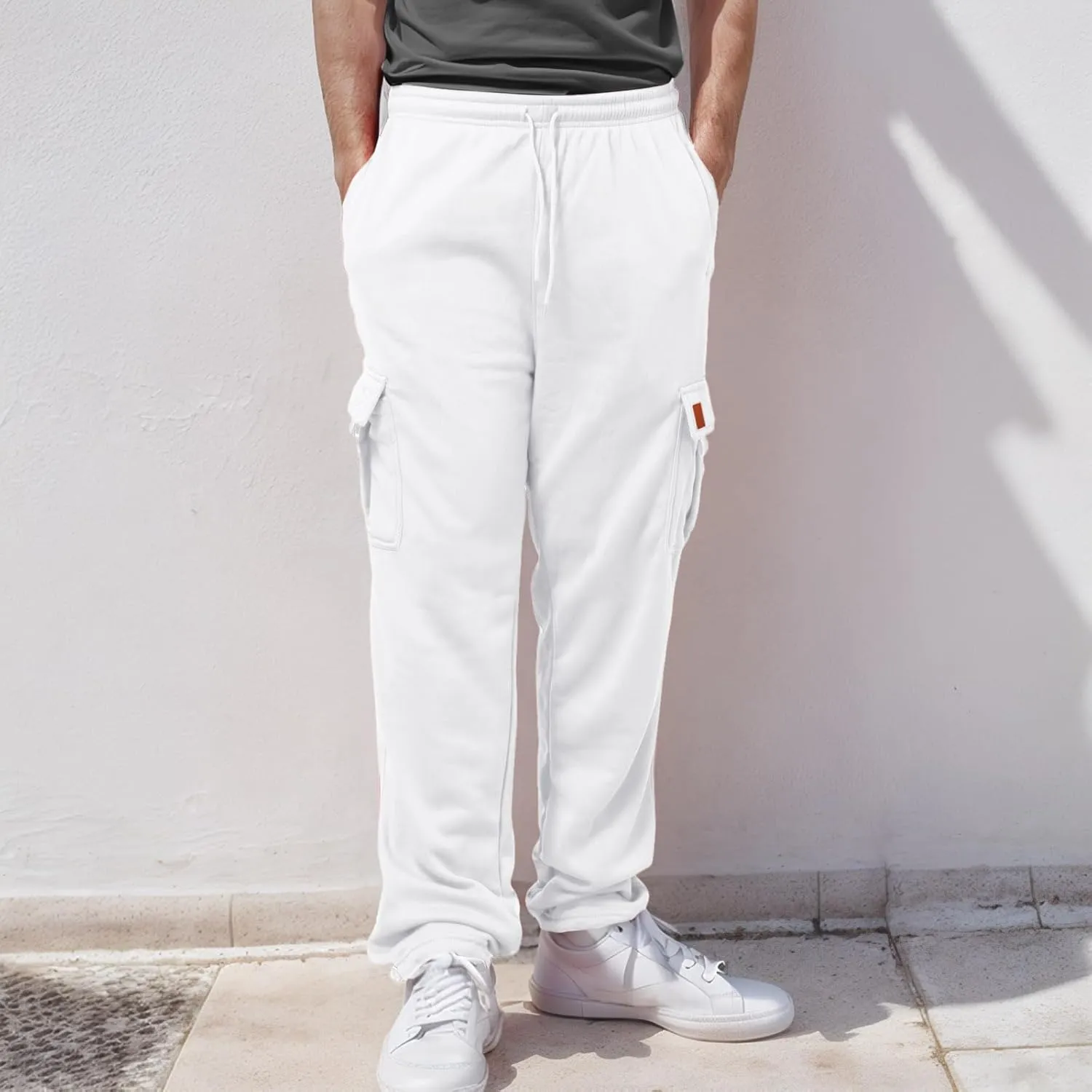 Men's Fashion Casual Cargo Pants Athletic Pants Joggers Outdoor Hiking Work Pants with Multi Pockets Sweatpants