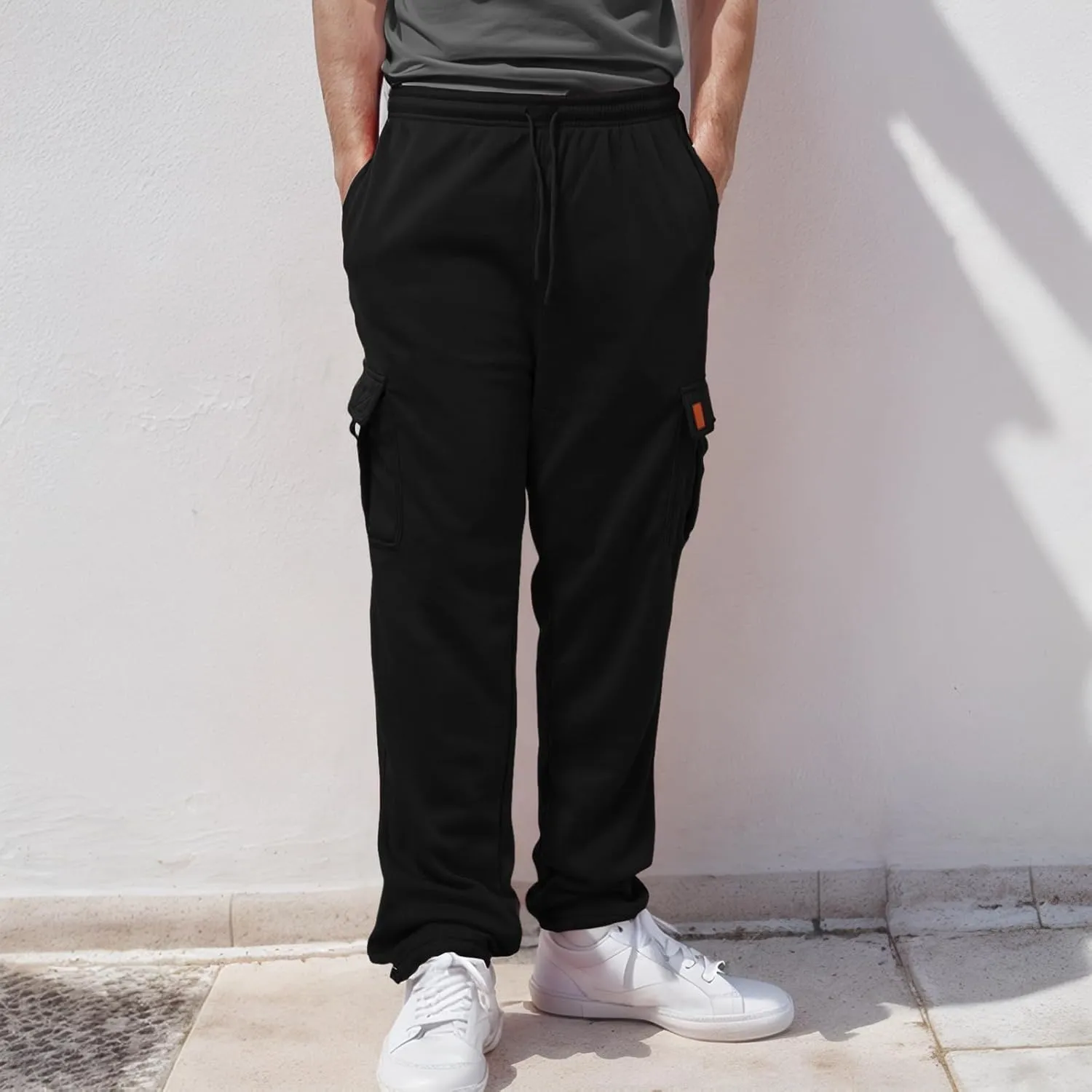 Men's Fashion Casual Cargo Pants Athletic Pants Joggers Outdoor Hiking Work Pants with Multi Pockets Sweatpants