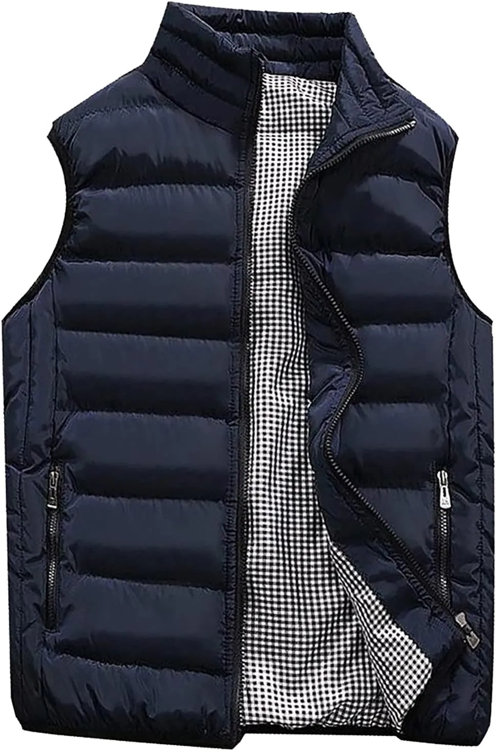 Men's Outerwear Vests Winter Padded Cotton Vest Coats Sleeveless Thick Warm Jacket Outdoor Casual Vest Tops