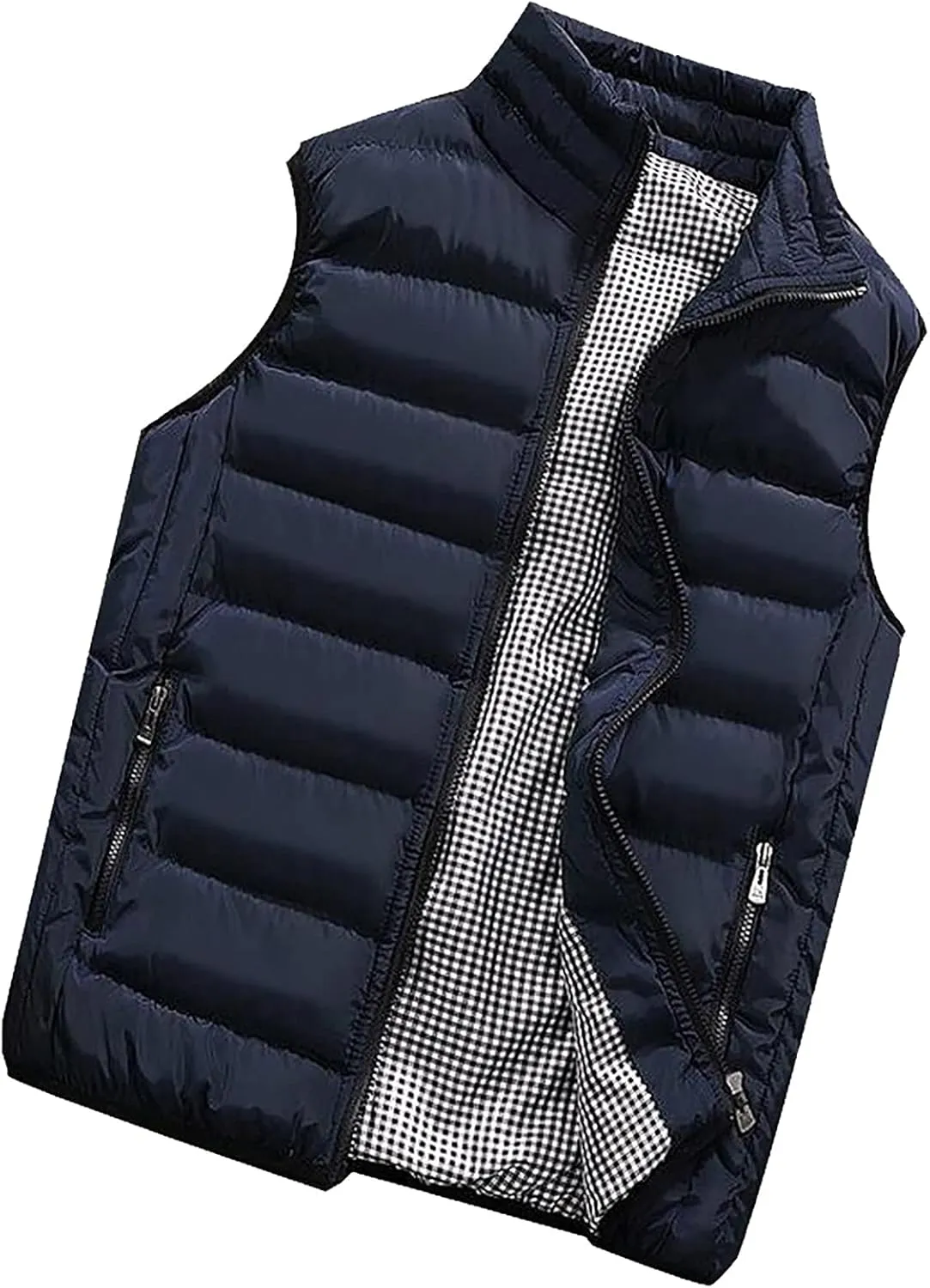Men's Outerwear Vests Winter Padded Cotton Vest Coats Sleeveless Thick Warm Jacket Outdoor Casual Vest Tops