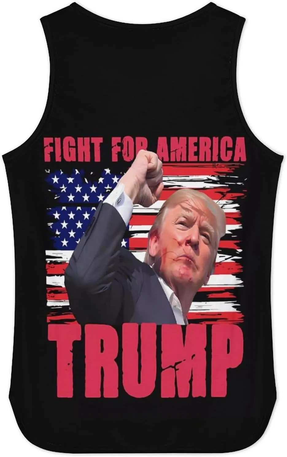 Mens Tank Tops Trump Casual Summer T-Shirts Beach Sleeveless Shirt Lightweight Casual Tee Shirt