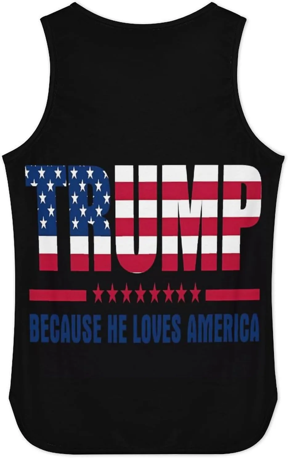 Mens Tank Tops Trump Casual Summer T-Shirts Beach Sleeveless Shirt Lightweight Casual Tee Shirt